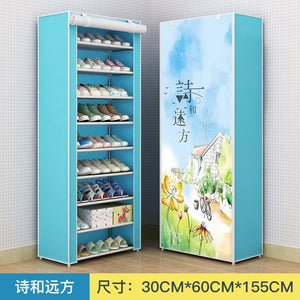 Dustproof Large Size Multi-storey Combination Shoes Rack Shoes Organizer Home Bedroom Dormitory Shoe Racks Shelf Cabinet Home