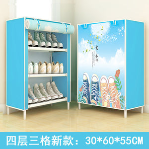 Dustproof Large Size Multi-storey Combination Shoes Rack Shoes Organizer Home Bedroom Dormitory Shoe Racks Shelf Cabinet Home