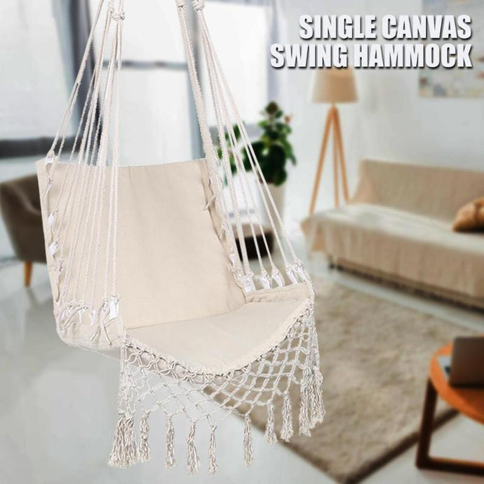 Nordic Style Hammock Safety Hanging Hammock Chair Swing Rope Outdoor Indoor Hanging Chair Garden Seat For Child Adult